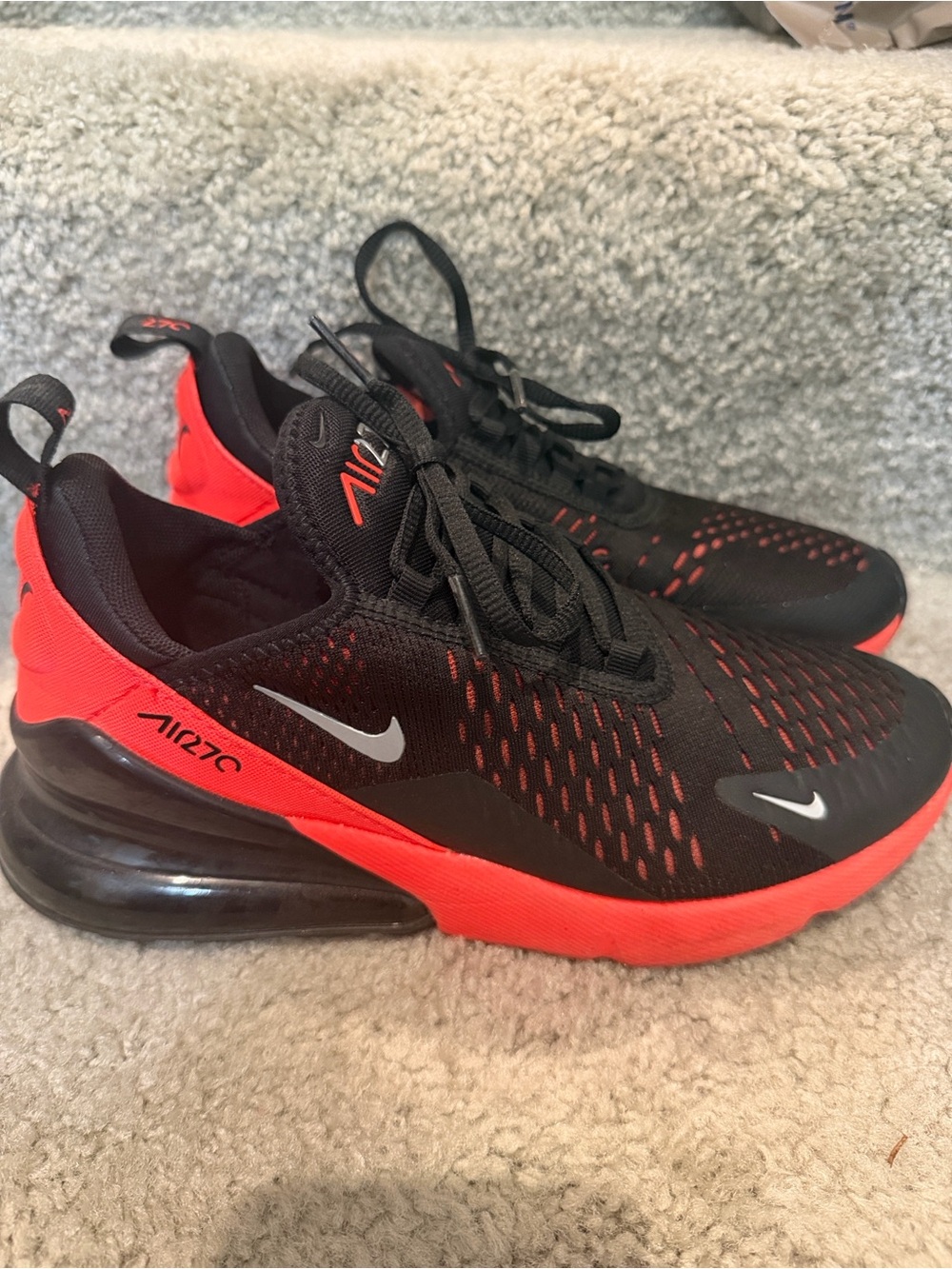 Nike Kids' Air Max 270 Sneakers - Black & Red